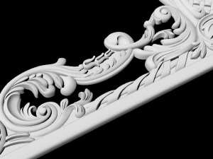 Central decor ornament for furniture 3D Model