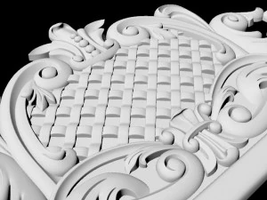 Central decor ornament for furniture 3D Model