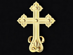 Central decor ornament for furniture 3D-Modell