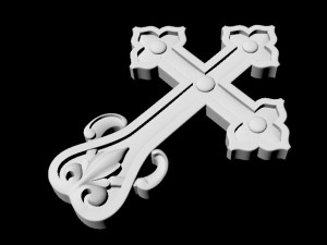 Central decor ornament for furniture Modèle 3D