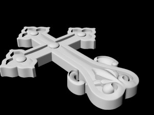 Central decor ornament for furniture Modèle 3D