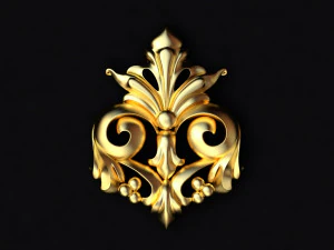 Центральный декор для мебели 3D Модель