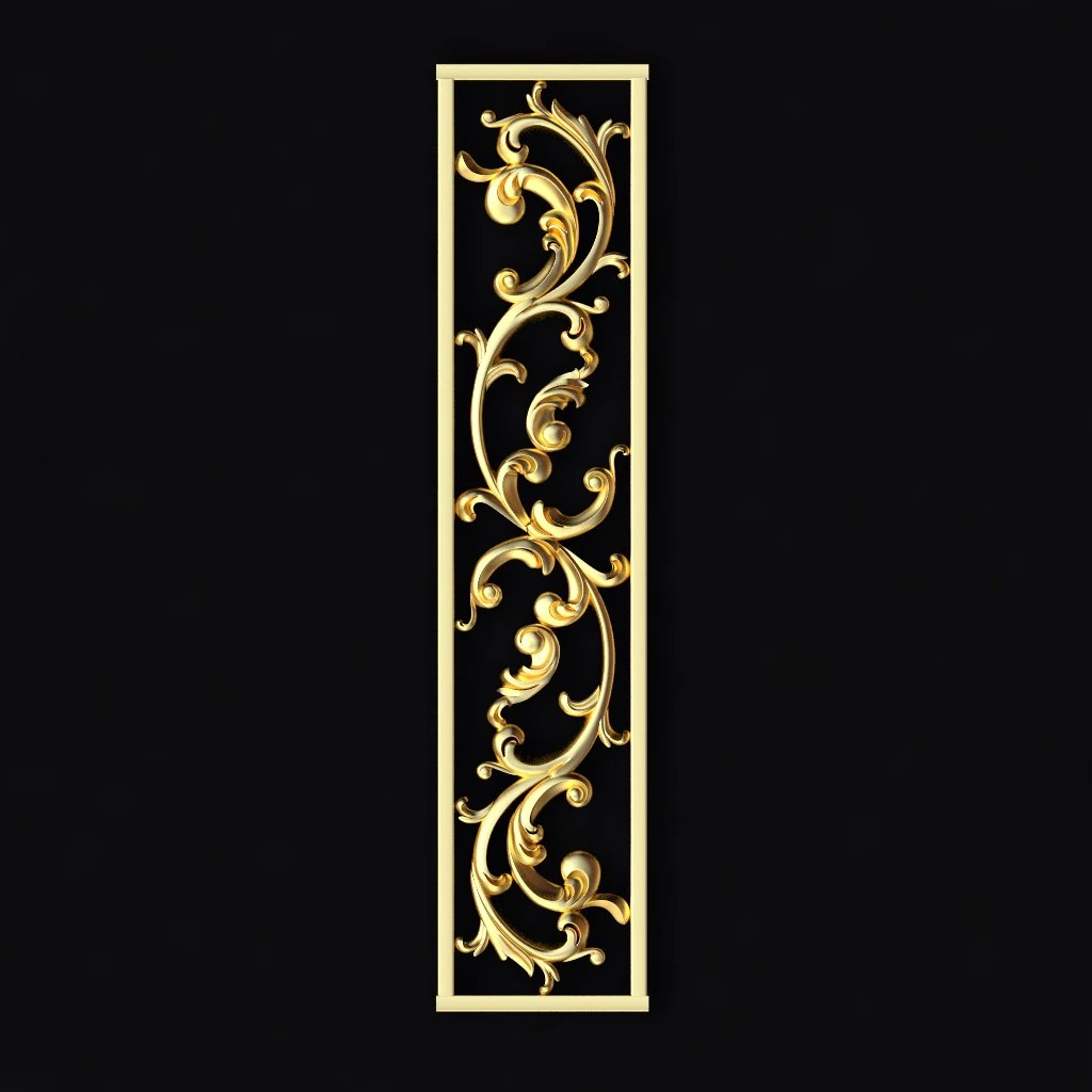 Central decor ornament for furniture 3D Model .c4d .max .obj .3ds .fbx .stl .blend 