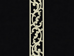 Central decor ornament for furniture 3D Модель