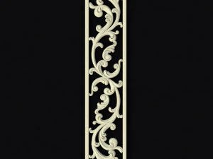 Central decor ornament for furniture 3D Model