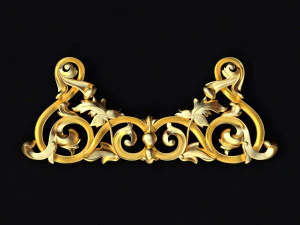 Центральный декор для мебели 3D Модель