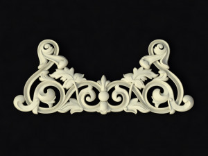 Central decor ornament for furniture 3D Model