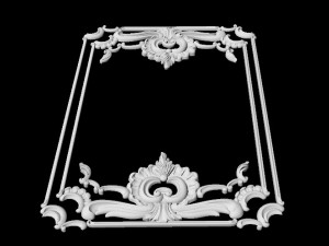 Central decor ornament for furniture 3Dモデル