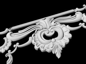 Central decor ornament for furniture 3Dモデル