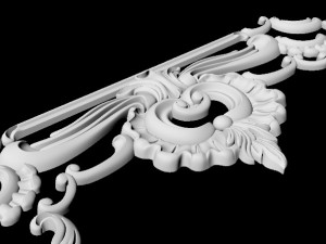Central decor ornament for furniture 3Dモデル