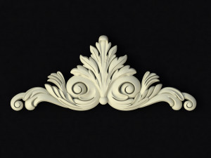 Central decor ornament for furniture 3D 모델