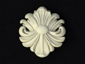 Central decor ornament for furniture Modèle 3D