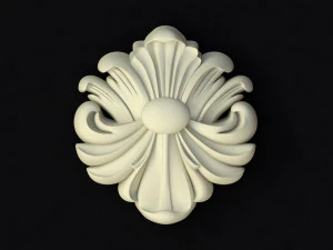 Central decor ornament for furniture 3D Model