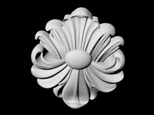Central decor ornament for furniture Modèle 3D