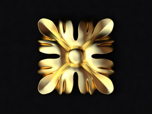 Central decor ornament for furniture 3D-Modell
