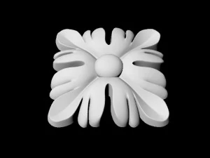 Central decor ornament for furniture 3D Model