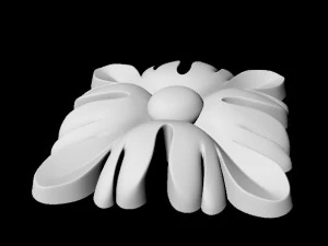 Central decor ornament for furniture 3D Model