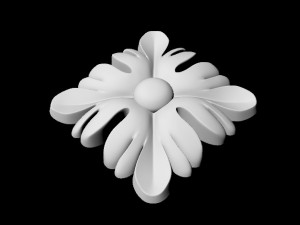 Central decor ornament for furniture 3Dモデル