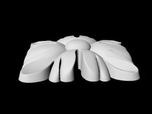 Central decor ornament for furniture 3D Model