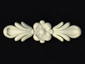 Central decor ornament for furniture Modèle 3D