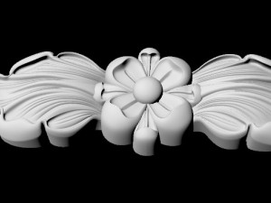 Central decor ornament for furniture Modelo 3D