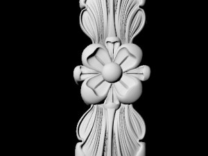 Central decor ornament for furniture Modelo 3D