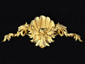 Central decor ornament for furniture 3D Model