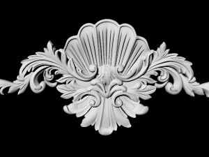 Central decor ornament for furniture 3D Model