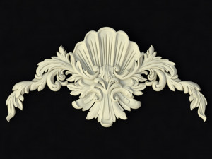 Central decor ornament for furniture 3D Modell