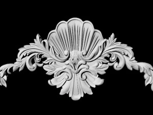 Central decor ornament for furniture 3D Model