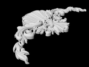 Central decor ornament for furniture 3D Modell
