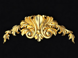 Central decor ornament for furniture 3D Model