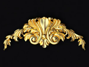 Centraal decorornament voor meubels 3D Model