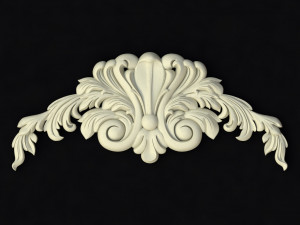 Central decor ornament for furniture Modèle 3D