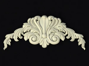 Central decor ornament for furniture 3D Model