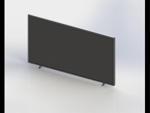 led tv side pin model Modelo 3D