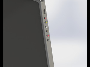 led tv side pin model Modelo 3D