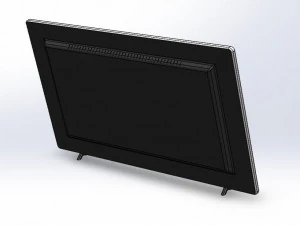 led tv side pin model 3D Model