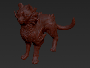 Chinese dragon cat 3D-Druckmodell