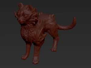Chinese dragon cat 3D Print Model