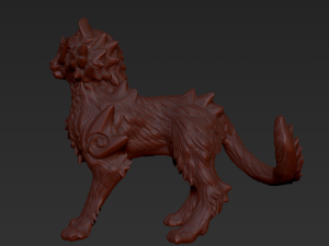 Chinese dragon cat 3D-Druckmodell