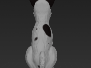 Sitting basenji dog african canine 3D Print Model