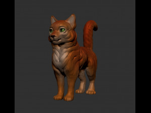 Long-haired cat 3D Принт Модель