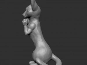 Fantasy mouse holding sphere 3D Print Model