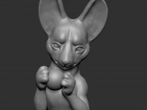 Fantasy mouse holding sphere 3D Print Model