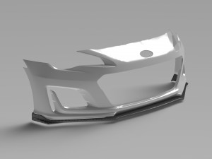 BRZ ZC6 Front Bumper Exterior Surface Model - 3D Laser-Scanned 3D Модель