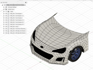 BRZ ZC6 Front Bumper Exterior Surface Model - 3D Laser-Scanned 3D Модель
