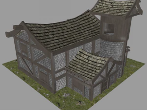 casa medievale Modello 3D