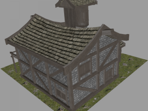 medieval house 3D मॉडल