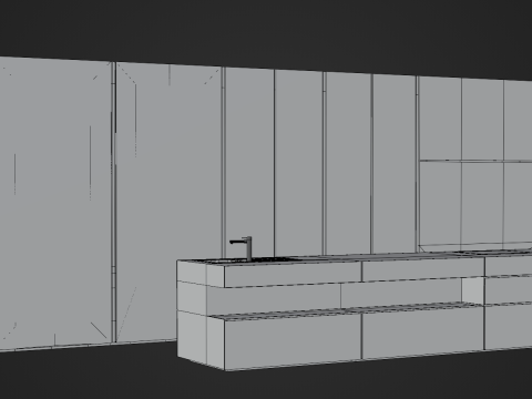 Kitchen Set Model 3D